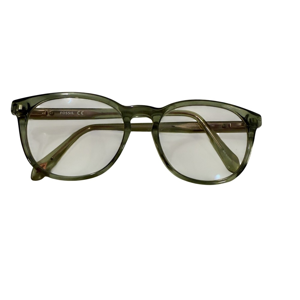 Fossil CE Prescription Eyeglasses Glasses Frame Clear‎ Grey Cat Eye Women's